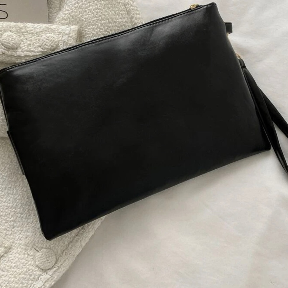Studded Black Wristlet / Clutch - NWOT - Picture 4 of 5